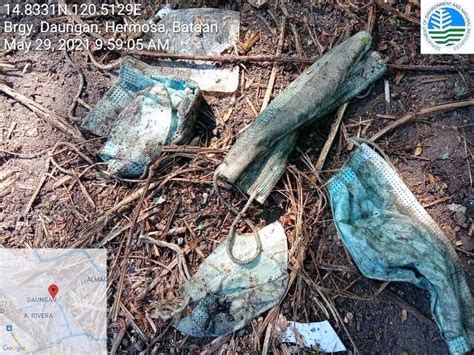 DENR appeals to public to dispose face masks properly.